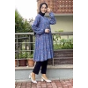 Moda Çizgi Desenli Tunik