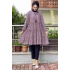 Moda Çizgi Desenli Tunik