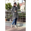 Moda Çizgi Desenli Tunik