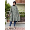 Moda Çizgi Desenli Tunik