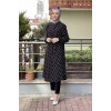 Moda Çizgi Desenli Tunik