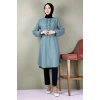 Moda Çizgi Desenli Tunik