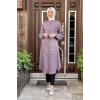 Moda Çizgi Desenli Tunik