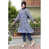Moda Çizgi Desenli Tunik