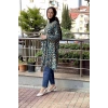 Moda Çizgi Desenli Tunik
