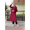 Moda Çizgi Desenli Tunik
