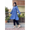 Moda Çizgi Desenli Tunik