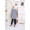 Moda Çizgi Desenli Tunik