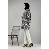 Moda Çizgi Desenli Tunik