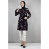 Moda Çizgi Desenli Tunik