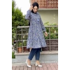 Moda Çizgi Desenli Tunik