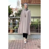 Moda Çizgi Desenli Tunik