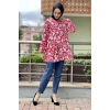 Moda Çizgi Desenli Tunik