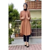 Moda Çizgi Desenli Tunik