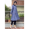 Moda Çizgi Desenli Tunik