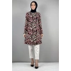 Moda Çizgi Desenli Tunik