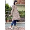 Moda Çizgi Desenli Tunik