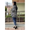 Moda Çizgi Desenli Tunik