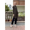 Moda Çizgi Desenli Tunik