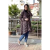 Moda Çizgi Desenli Tunik
