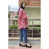 Moda Çizgi Desenli Tunik