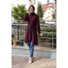 Moda Çizgi Desenli Tunik