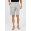 Moda Çizgi Erkek 2 İplik Penye Tek Alt Şort Gri 27550