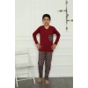 Moda Çizgi Erkek Çocuk Penye Pijama Takım 20385