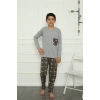 Moda Çizgi Erkek Çocuk Penye Pijama Takım 20387