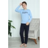 Moda Çizgi Erkek Çocuk Penye Pijama Takım 20412