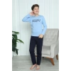 Moda Çizgi Erkek Çocuk Penye Pijama Takım 20412