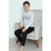 Moda Çizgi Erkek Çocuk Penye Pijama Takım 20417