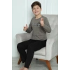 Moda Çizgi Erkek Çocuk Penye Pijama Takım 20418