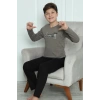 Moda Çizgi Erkek Çocuk Penye Pijama Takım 20418