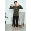 Moda Çizgi Erkek Çocuk Penye Pijama Takım 20419