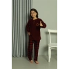 Moda Çizgi Erkek Çocuk WelSoft Polar Bordo Pijama Takımı 20549