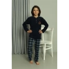 Moda Çizgi Erkek Çocuk WelSoft Polar Lacivert Pijama Takımı 20549