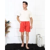Moda Çizgi Erkek Lakost Mercan Şort 27487