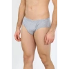 Moda Çizgi Erkek Pamuk 3lü Gri Slip 40129