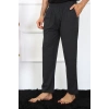 Moda Çizgi Erkek Pamuk Antrasit Tek Alt Pijama 27495