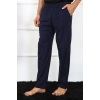 Moda Çizgi Erkek Pamuk Lacivert Tek Alt Pijama 27495