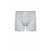 Moda Çizgi Erkek Pamuk Likralı Boxer Gri 40133
