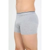 Moda Çizgi Erkek Pamuk Likralı Boxer Gri 40133