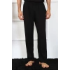 Moda Çizgi Erkek Pamuk Siyah Tek Alt Pijama 27495