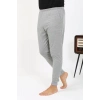Moda Çizgi Erkek Pamuk Tek Alt Pijama Gri 27551