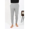 Moda Çizgi Erkek Pamuk Tek Alt Pijama Gri 27551