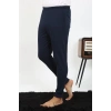 Moda Çizgi Erkek Pamuk Tek Alt Pijama Lacivert 27551