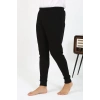 Moda Çizgi Erkek Pamuk Tek Alt Pijama Siyah 27551