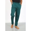 Moda Çizgi Erkek Pamuk Yeşil Tek Alt Pijama 27495