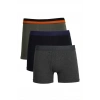 Moda Çizgi Erkek Penye 3lü Boxer 40104